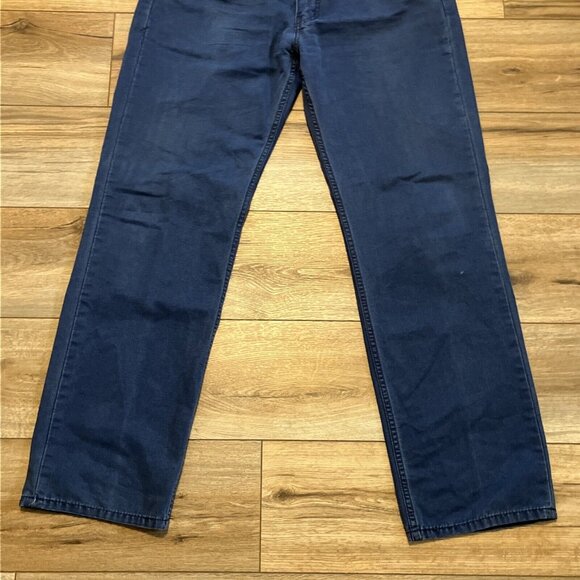 Men's Levis 514 Straight Denim Jeans SZ 36x32 Blue Cotton Modern White Tab - Picture 3 of 12